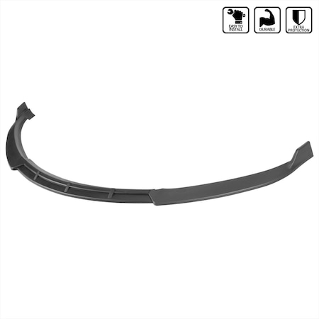Spec-D Tuning FRONT BUMPER LIP MATTE BLACK LPF-TSLAS12BK-PQ